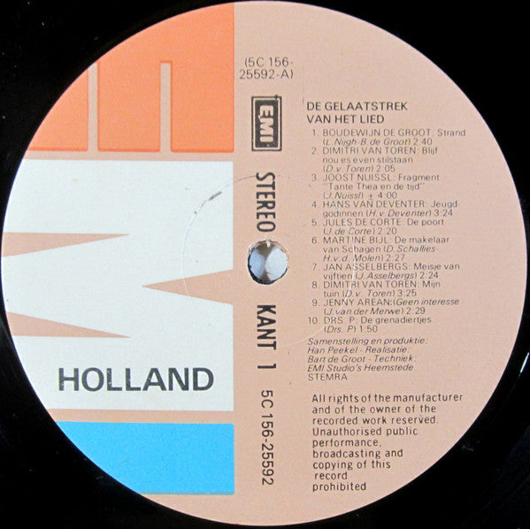 Various - De Gelaatstrek Van Het Lied...