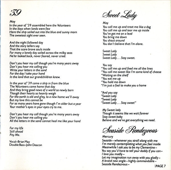 Queen -A Night At The Opera