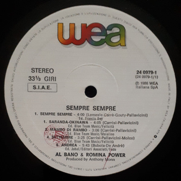 Al Bano & Romina Power -Sempre Sempre