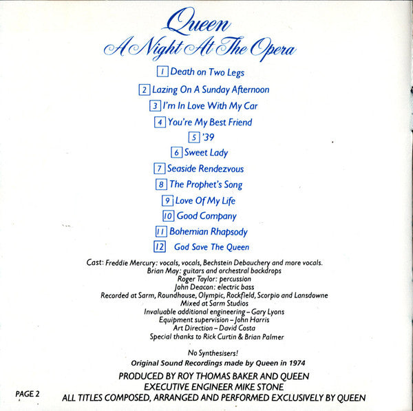 Queen -A Night At The Opera