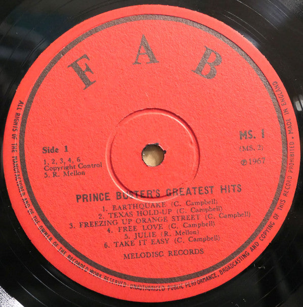 Prince Buster -Fabulous Greatest Hits