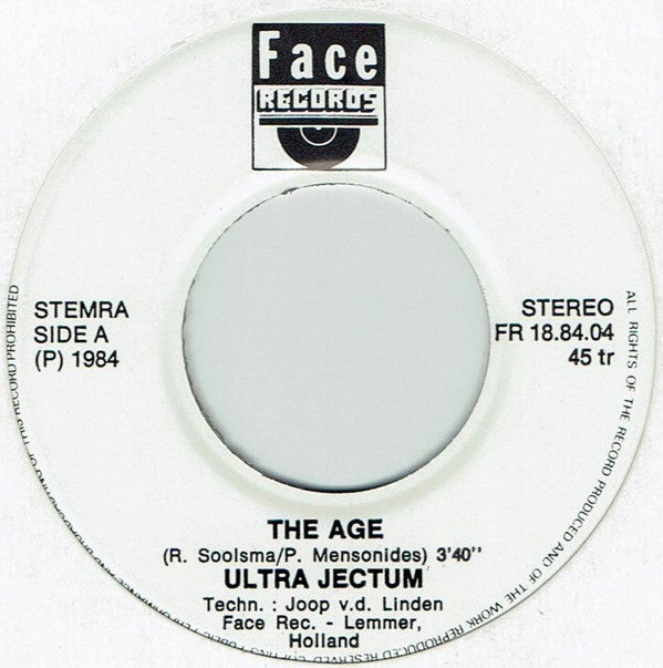 Ultra Jectum -The Age / I Can't Sleep Anymore
