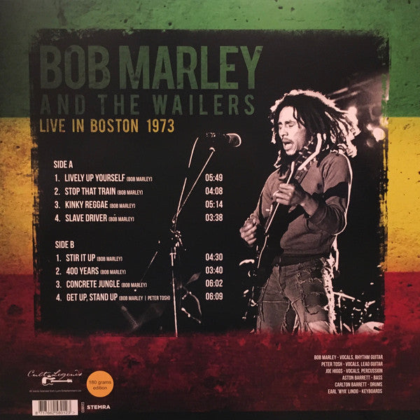 Bob Marley And The Wailers* - Live In Boston 1973