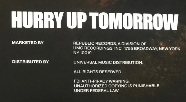 The Weeknd -Hurry Up Tomorrow