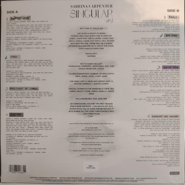 Sabrina Carpenter - Singular Act I