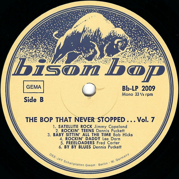 Various -Bison Bop: The Bop That Never Stopped - For A Real Rockin' Cat Volume 7