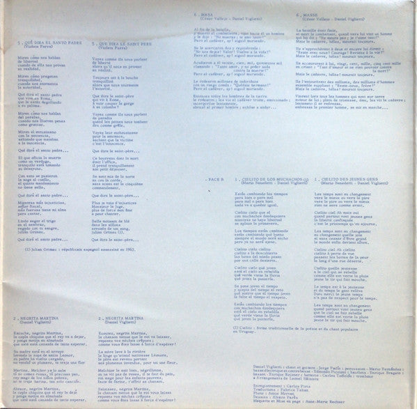 Daniel Viglietti -Canciones Chuecas