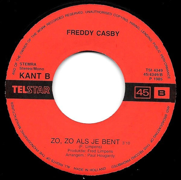 Freddy Casby -De Heuvels Van M'n Limburgse Land
