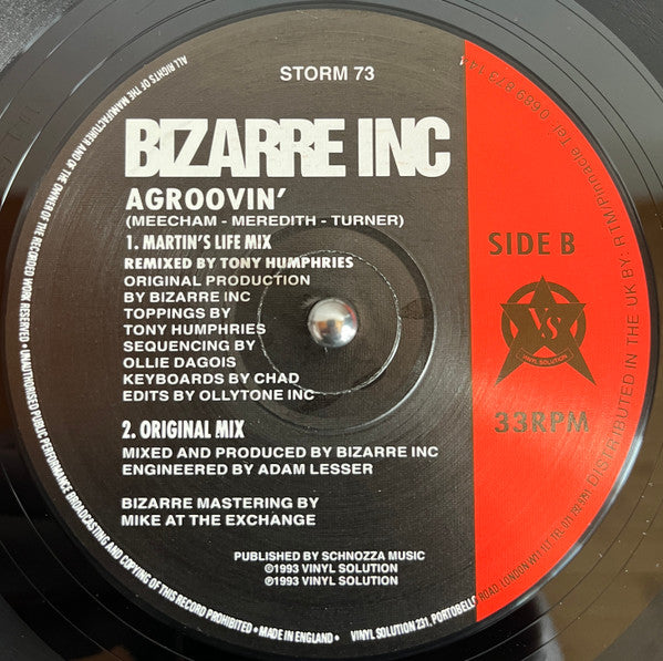 Bizarre Inc - Agroovin'