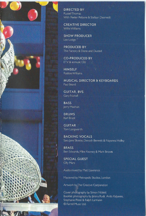 Robbie Williams -Live In Tallinn