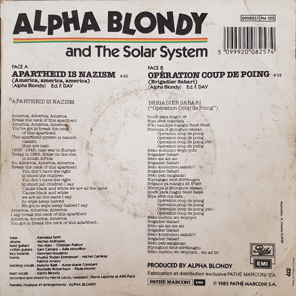 Alpha Blondy -Apartheid Is Nazism
