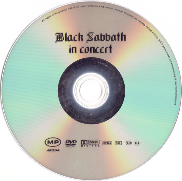Black Sabbath -In Concert