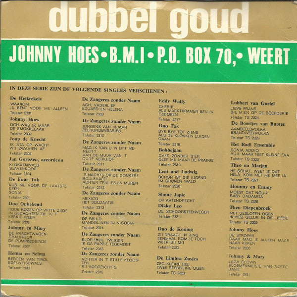 Het Cocktail Trio* - Batje Vier / Kangoeroe Eiland