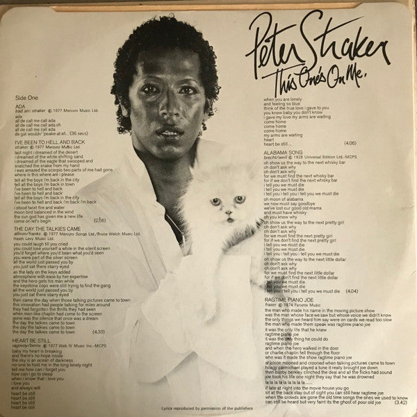 Peter Straker -This One's On Me