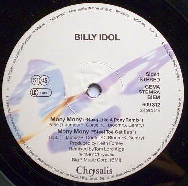 Billy Idol -Mony Mony