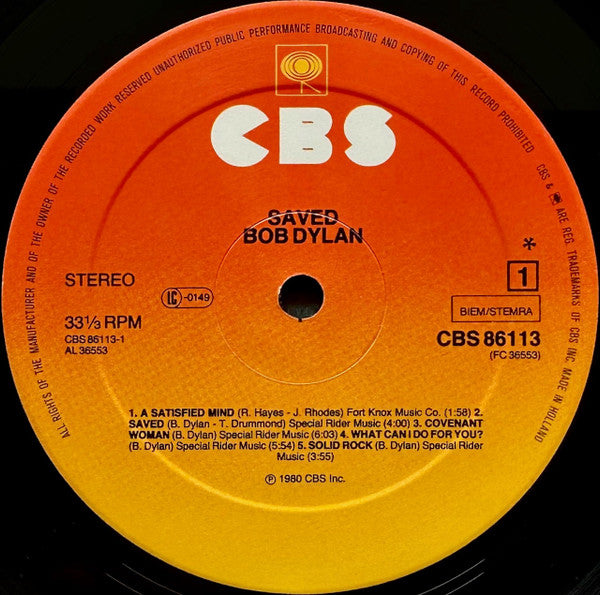 Bob Dylan - Saved