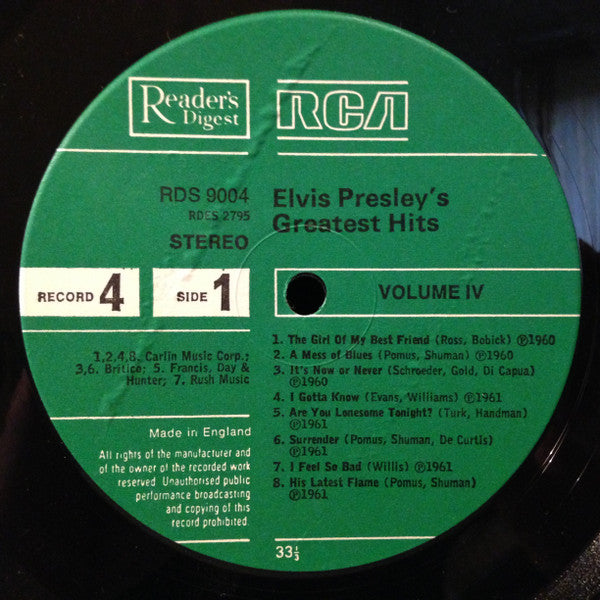 Elvis Presley -Elvis Presley's Greatest Hits