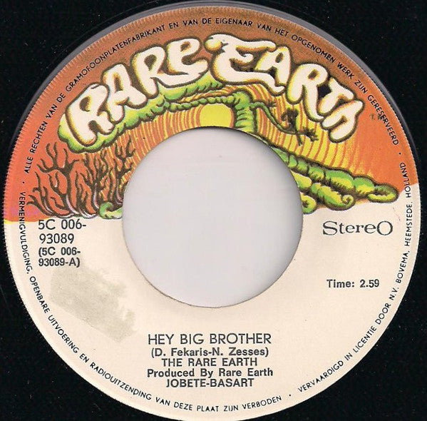 The Rare Earth* -Hey Big Brother