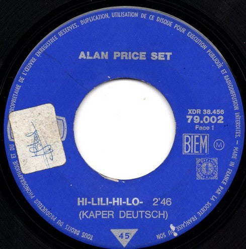 Alan Price Set* - Hi-Lili-Hi-Lo