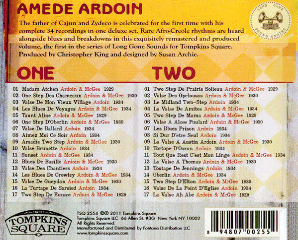 Amede Ardoin* - Mama, I'll Be Long Gone: The Complete Recordings Of Amede Ardoin 1929-1934