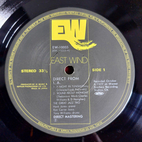 The Great Jazz Trio -The Great Jazz Trio Direct From L.A.