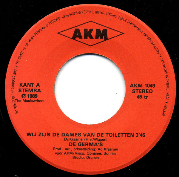 De Germa's -Wij Zijn De Dames Van De Toiletten