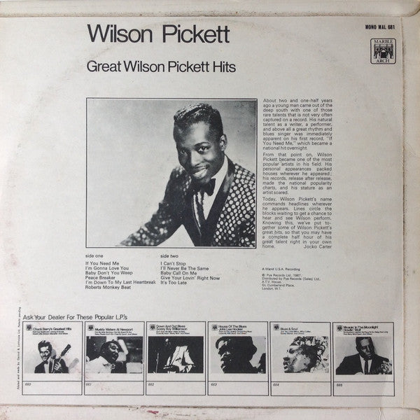 Wilson Pickett -Great Wilson Pickett Hits