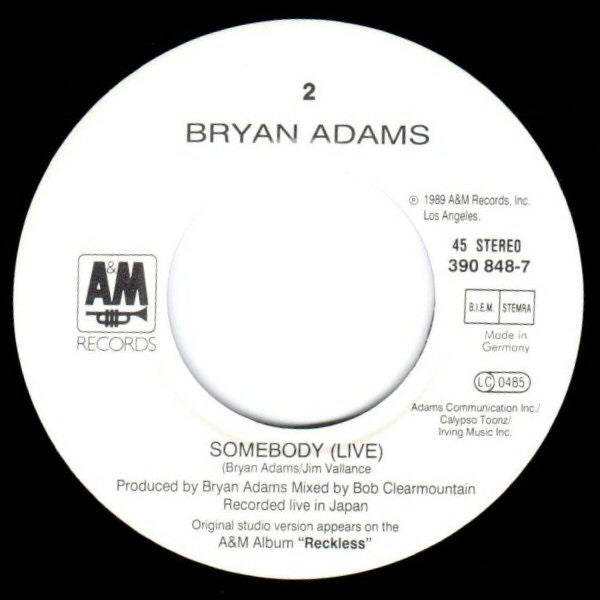 Bryan Adams -Thought I'd Died And Gone To Heaven