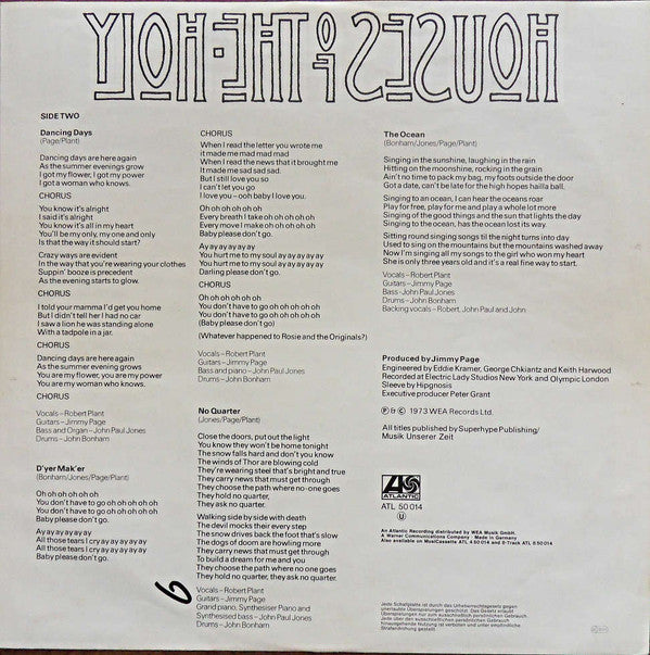 Led Zeppelin -Houses Of The Holy