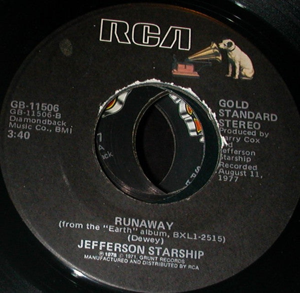 Jefferson Starship -Count On Me / Runaway