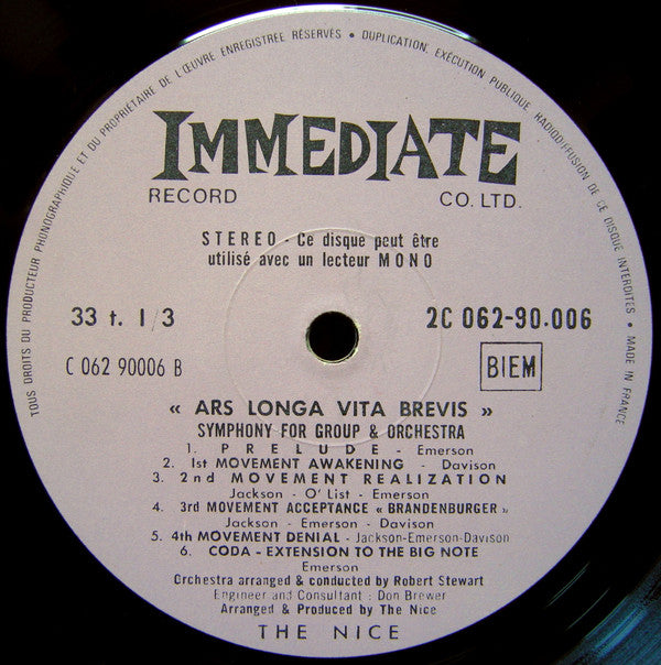 The Nice -Ars Longa Vita Brevis