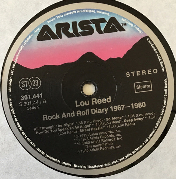 Lou Reed -Rock And Roll Diary 1967-1980