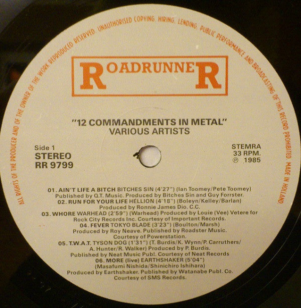 Various - 12 Commandments In Metal