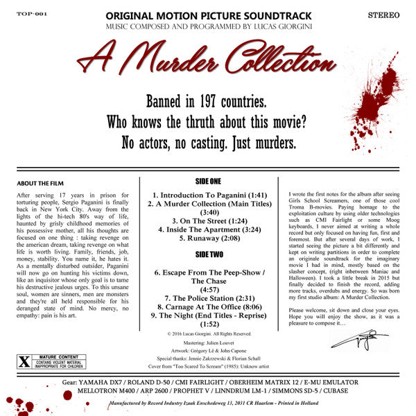 Lucas Giorgini - A Murder Collection (Original Motion Picture Soundtrack)