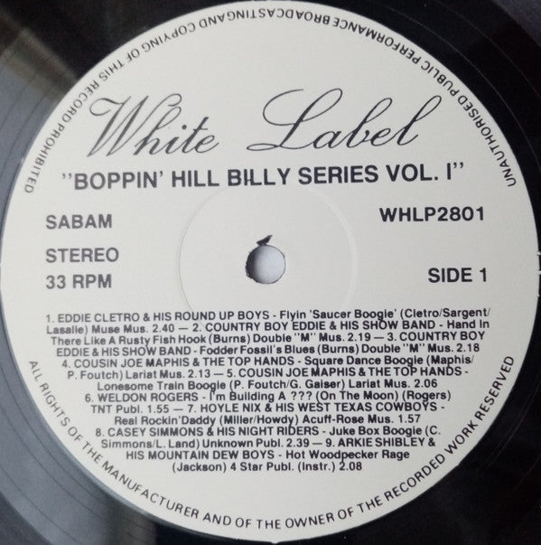 Various -Boppin' Hillbilly Series Vol. 1