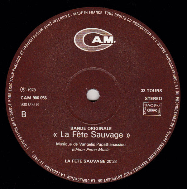 Vangelis Papathanassiou* -La Fete Sauvage (Bande Originale)