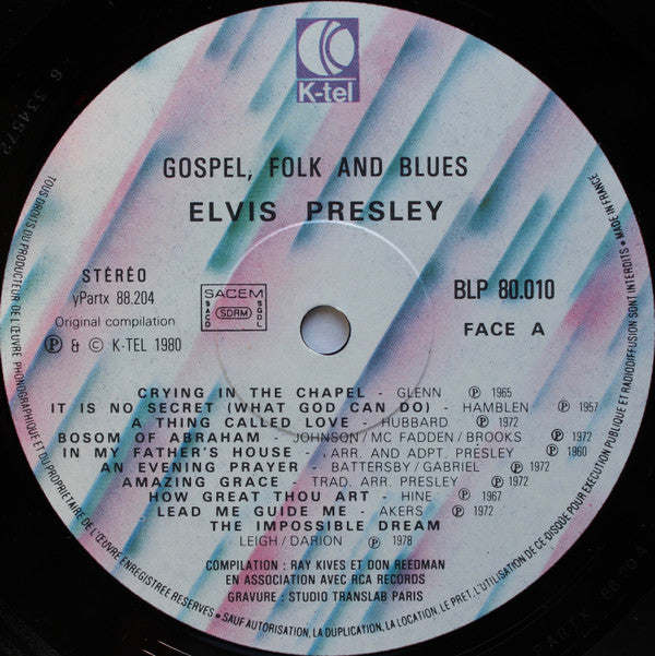 Elvis Presley - Gospel, Folk And Blues