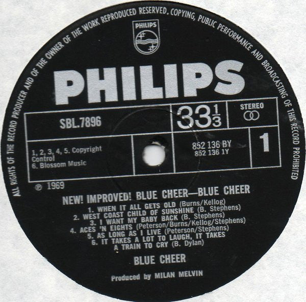 Blue Cheer -New! Improved! Blue Cheer