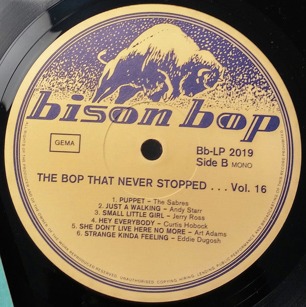 Various -Bison Bop: The Bop That Never Stopped - For A Real Rockin' Cat Volume 16