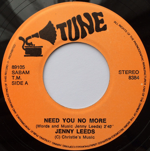 Jenny Leeds -Need You No More