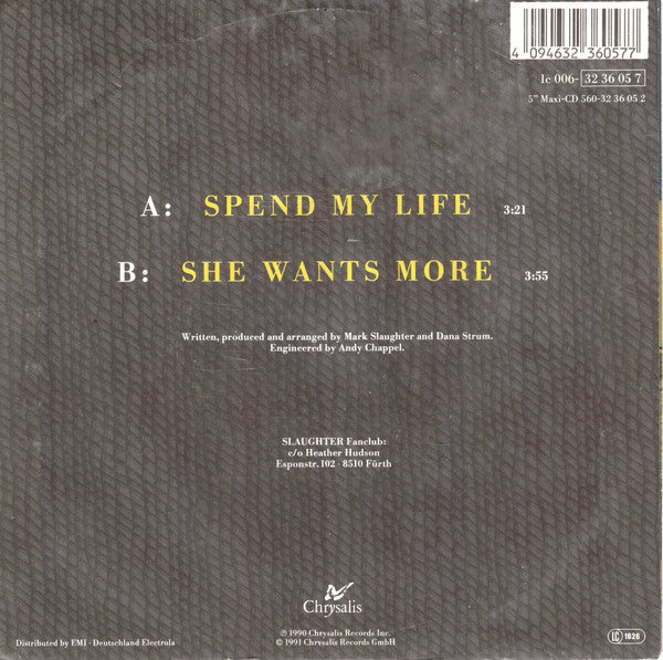 Slaughter -Spend My Life
