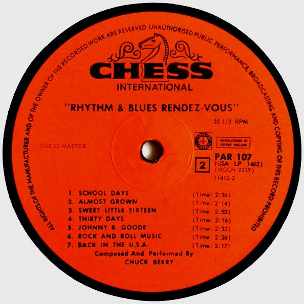 Chuck Berry -Rhythm & Blues Rendez-Vous