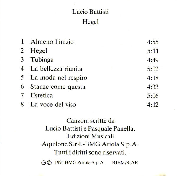 Lucio Battisti -Hegel