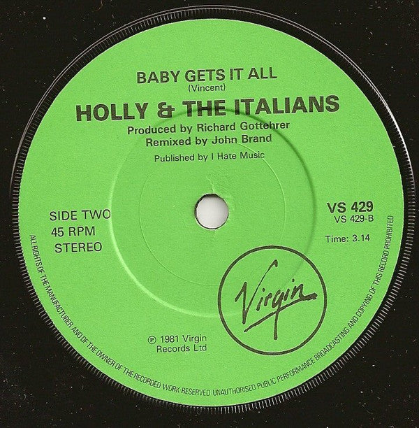Holly And The Italians -Just For Tonight