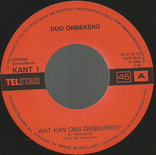 Duo Onbekend -Wat Kan Ons Gebeuren?