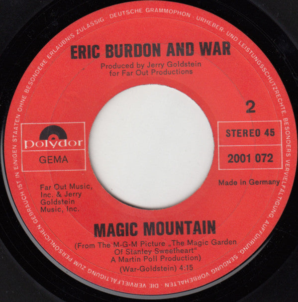 Eric Burdon Declares "War"* -Spill The Wine