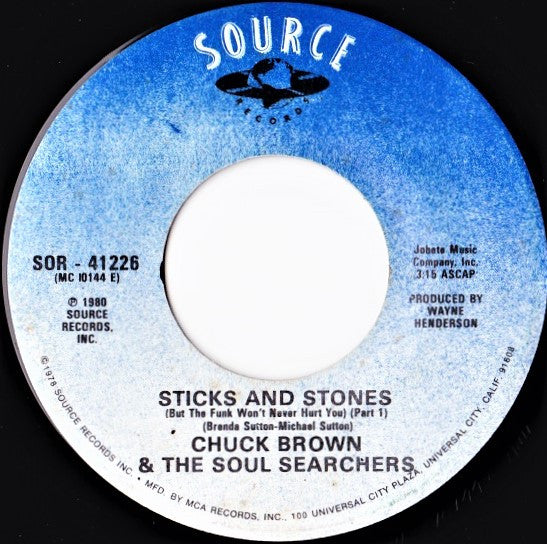 Chuck Brown & The Soul Searchers -Sticks And Stones