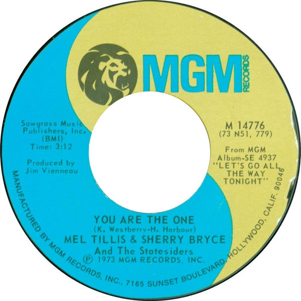 Sherry Bryce, Mel Tillis, The Statesiders (2) - You Are The One