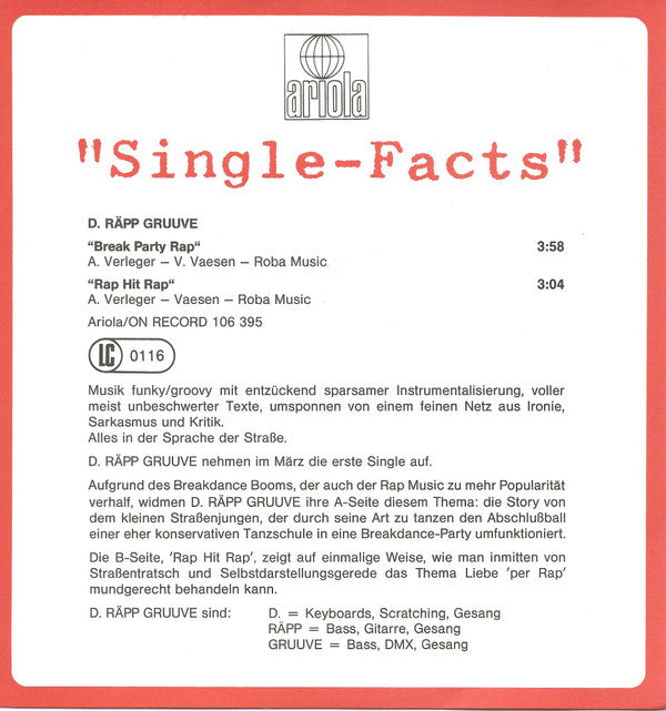 D. Räpp Gruuve - Break Party Rap