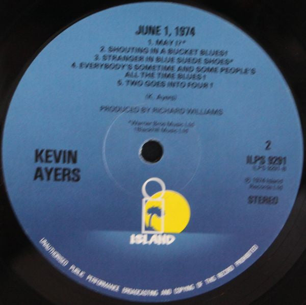 Kevin Ayers - John Cale - Eno* - Nico (3) -June 1, 1974